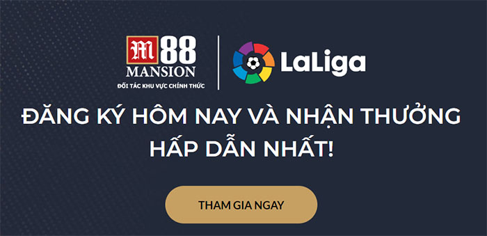 Nhà cái M88 hợp tác cùng Laliga 2022-2024 Nhà cái M88 hợp tác cùng Laliga 2022-2024
